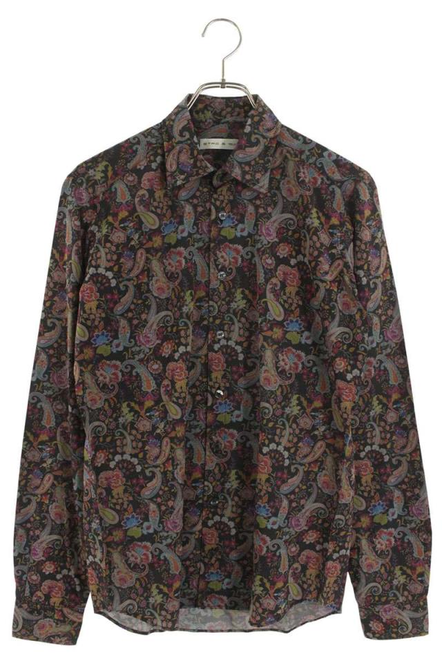 エトロ サイズ:S  192-13190-5753 ペイズリー総柄長袖シャツ 中古 BS99