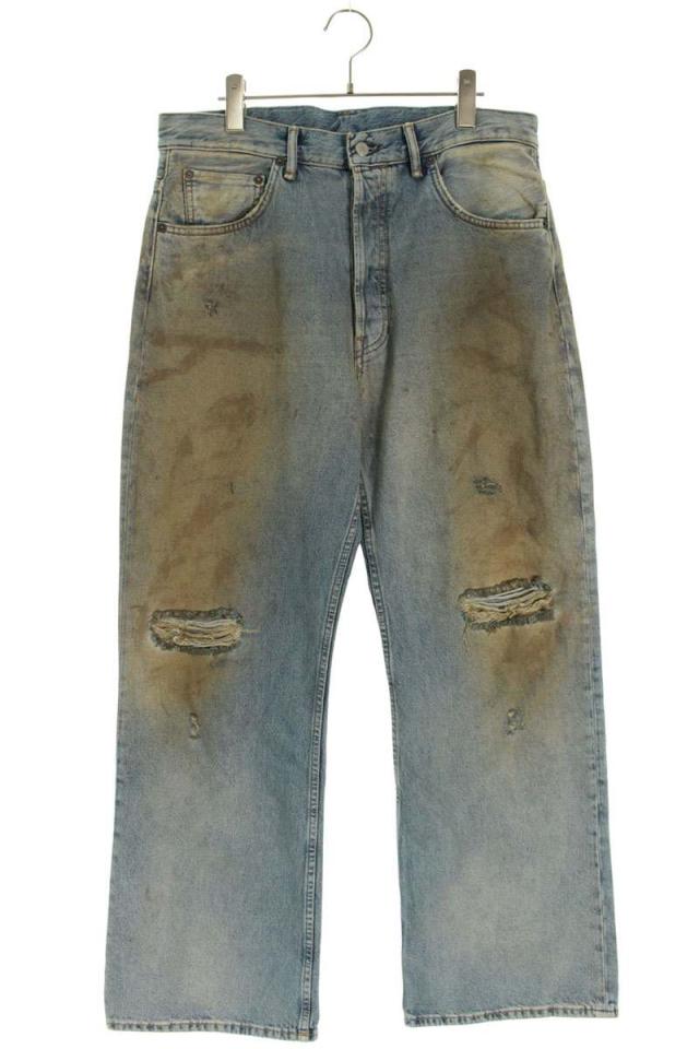 アクネストゥディオズ サイズ:33インチ  25SS  B00403 ダメージ加工レギュラーフィットデニムパンツ 中古 SB01