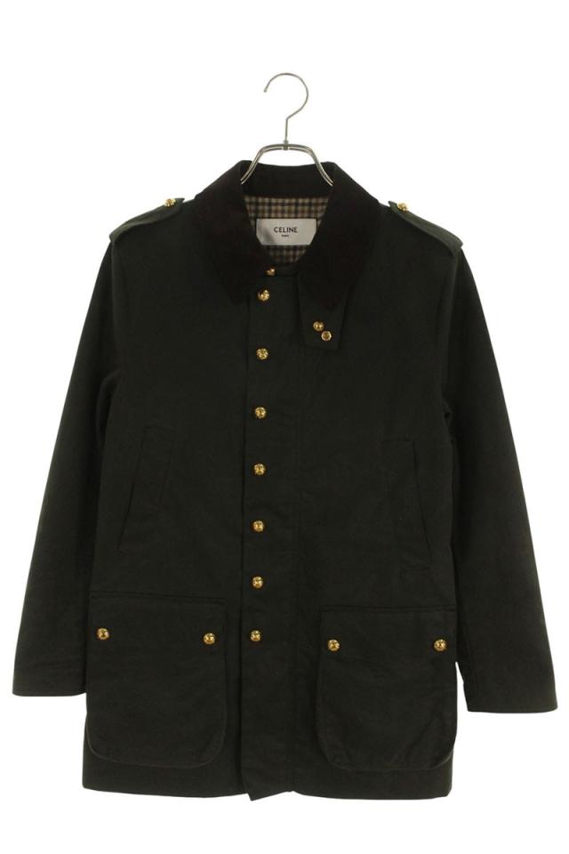 セリーヌ サイズ:34  2W960129P.02ZK ワックスコーティングハンティングコート 中古 OM10