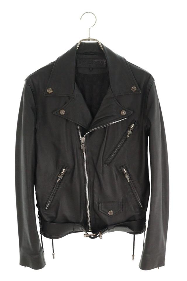 クロムハーツ サイズ:M  JJ DEAN JJディーン ダガージップライダースレザージャケット 中古 SS07
