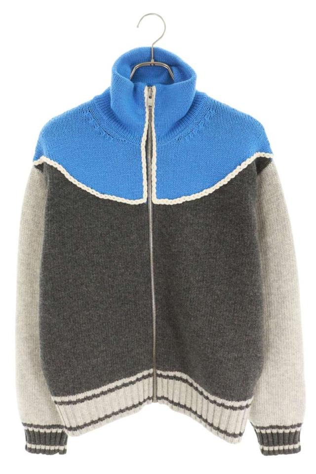 ボッテガヴェネタ サイズ:L  830468 V5LR0 ヘビーウールニットブルゾン 新古品 SB01