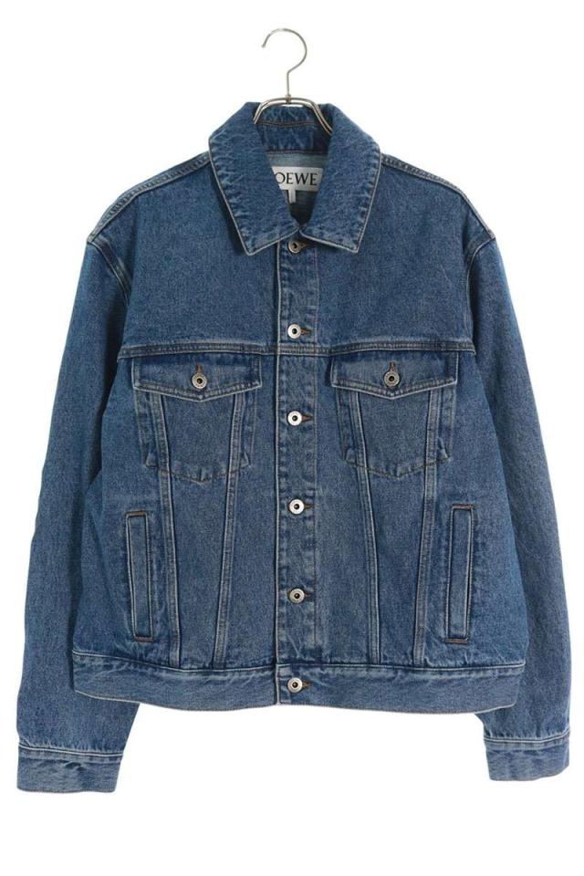 ロエベ サイズ:50  25AW  H526Y50W41 アナグラム刺繍デニムジャケット 新古品 SB01