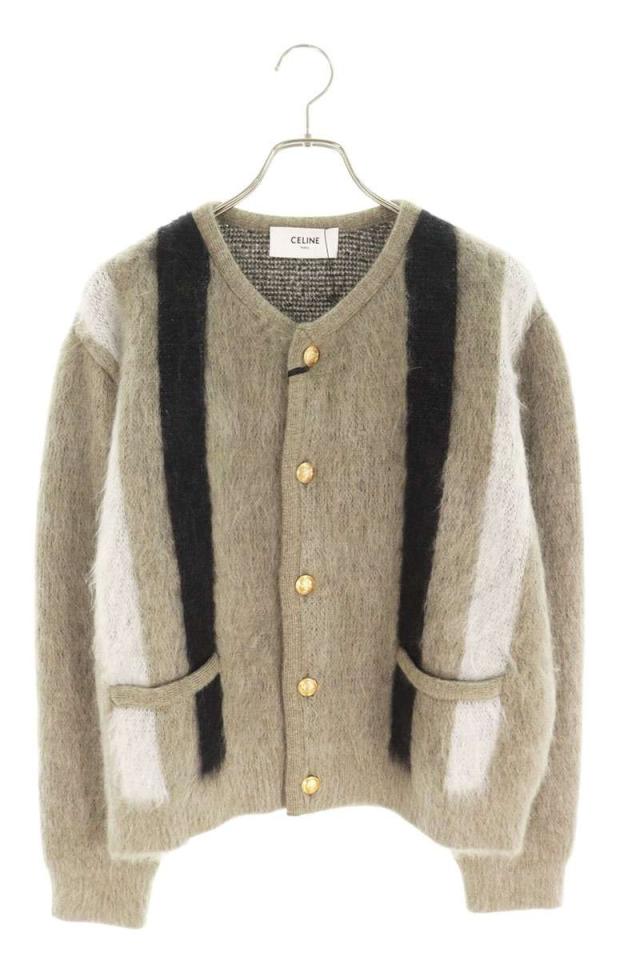 セリーヌ サイズ:M  RV00L0ZQ1 ブラッシュドモヘアニットカーディガン 中古 SB01