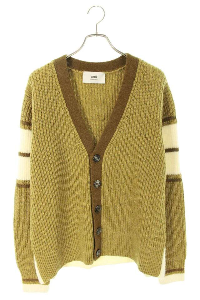 アミアレクサンドルマテュッシ サイズ:M  25AW  HKC358 バイカラーカーディガン 新古品 OM10