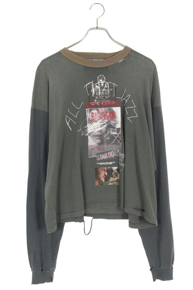 パリーハリウッド サイズ:L  25AW  3U002Q3009 ワッペンメッセージプリント長袖カットソー 新古品 SS13