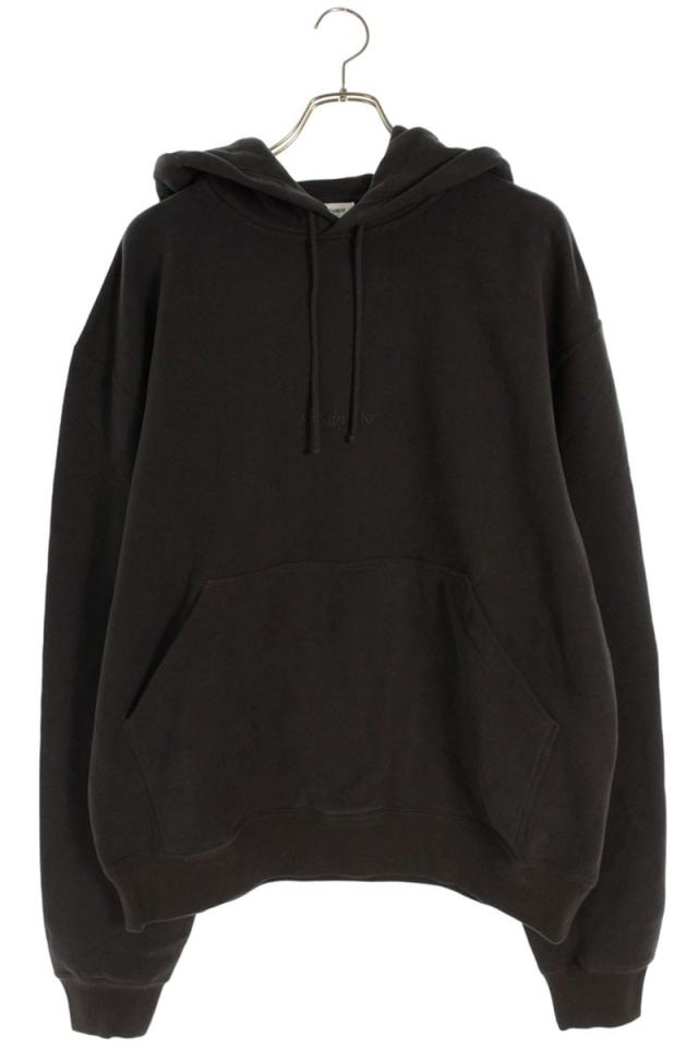 サンローランパリ サイズ:XL  25AW  818538 Y36SW ロゴ刺繍プルオーバーパーカー 新古品 SB01