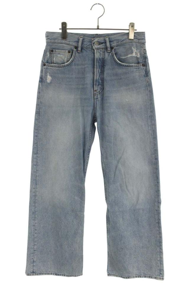 アクネストゥディオズ   2021M Light Blue TRASH ウォッシュドブーツカットデニムパンツデニムパンツ 中古 OM10