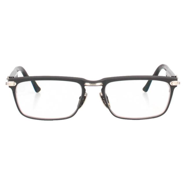 クロムハーツ サイズ:56□18-146  YOU'RE LATE フローラルクロステンプルスクエア眼鏡 中古 SS07