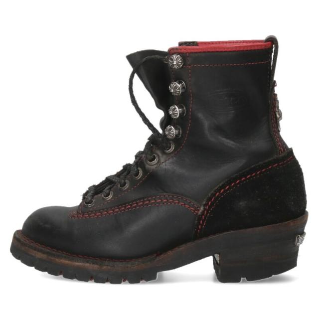 クロムハーツ  ウエスコ サイズ:8.5E  ハイライナー レザーブレードレースアップレザーブーツ 中古 SJ02