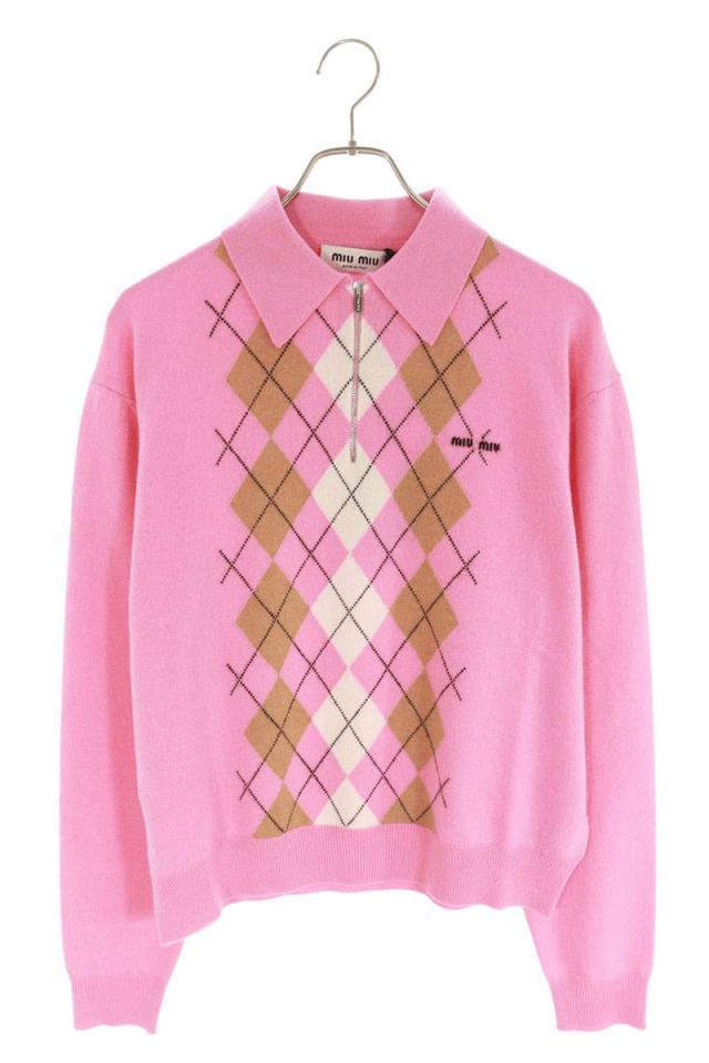 ミュウミュウ サイズ:42  25AW  MMLB70 カシミヤポロニット 新古品 SB01