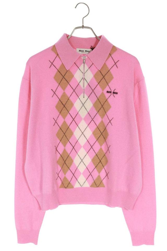 ミュウミュウ サイズ:40  25AW  MMLB70 カシミヤポロニット 新古品 SS13