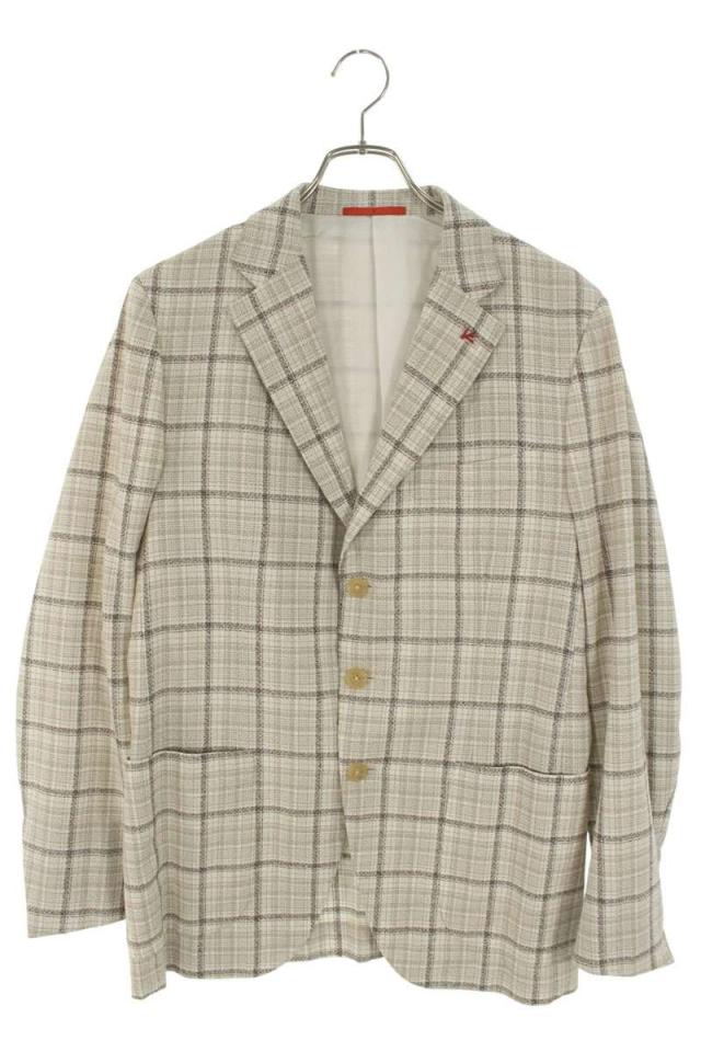 イザイヤ サイズ:50 チェック総柄3Bジャケット 中古 BS99