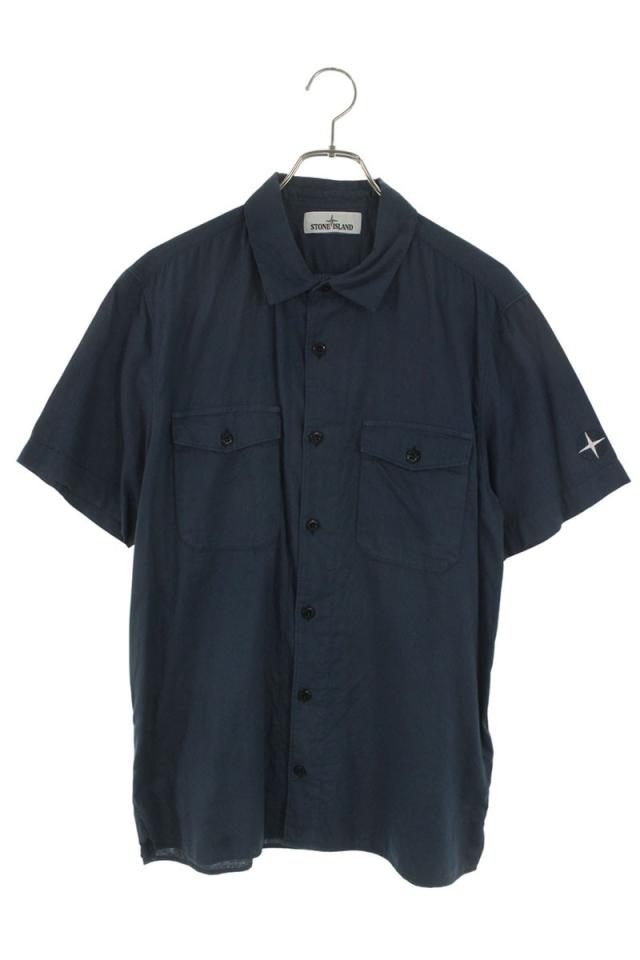 ストーンアイランド サイズ:L  721512715 ダブルポケット半袖シャツ 中古 BS99