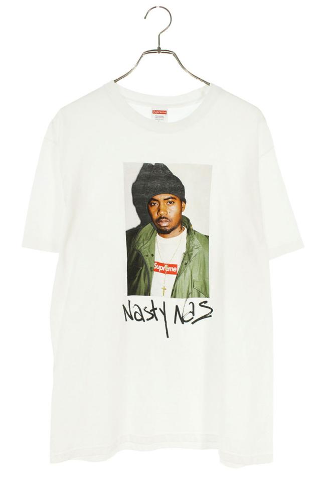 シュプリーム サイズ:L  17AW  Nasty Nas Tee ナスティーナズフォトプリントTシャツ 中古 BS99