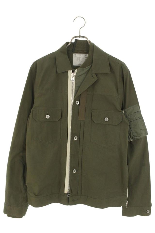 サカイ サイズ:3  21-02502M コットンナイロンオックスフォードブルゾン 中古 BS99