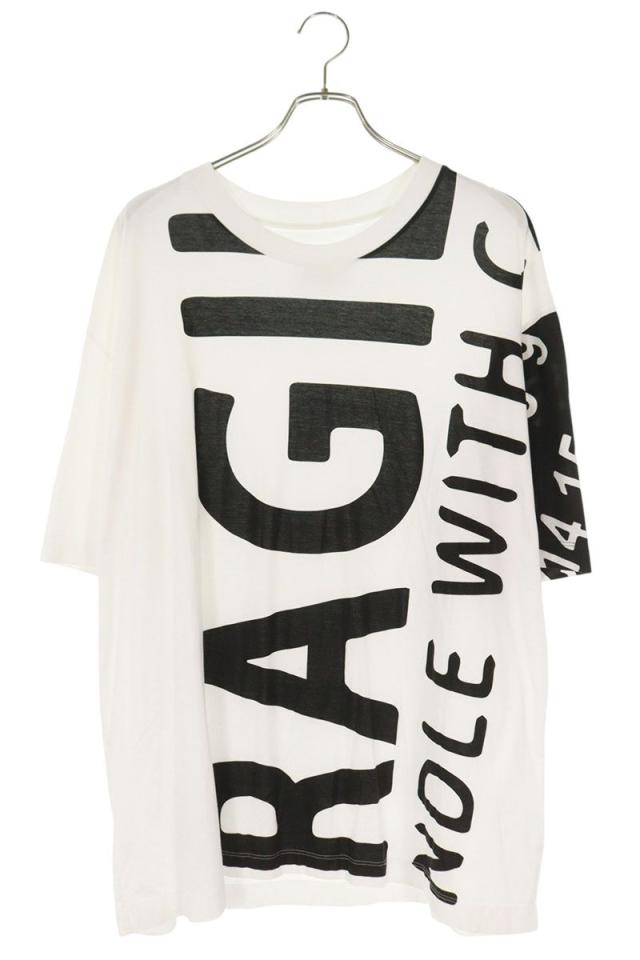 メゾンマルジェラ サイズ:48  19AW  S50GC0562 ビッグロゴプリントTシャツ 中古 BS99