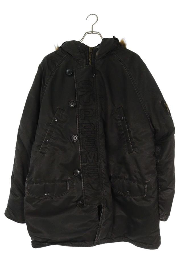 シュプリーム サイズ:M  24AW  Washed Flight Satin N-3B Parka ウォッシュドN-3Bブルゾン 中古 BS99