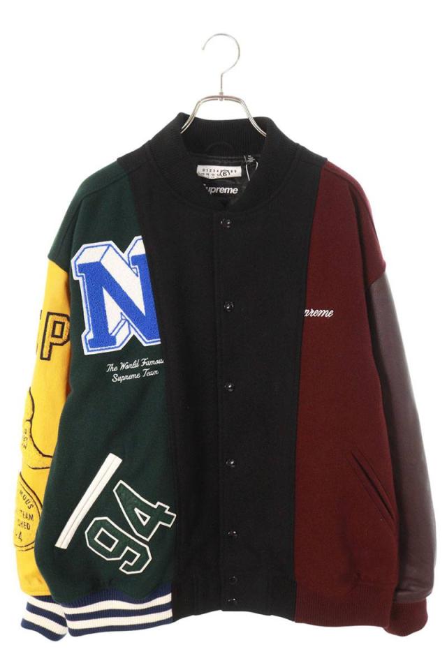 シュプリーム  エムエムシックス サイズ:XL  24SS  Split Varsity Jacket Multicolor スプリット バーシティブルゾン 中古 SB01