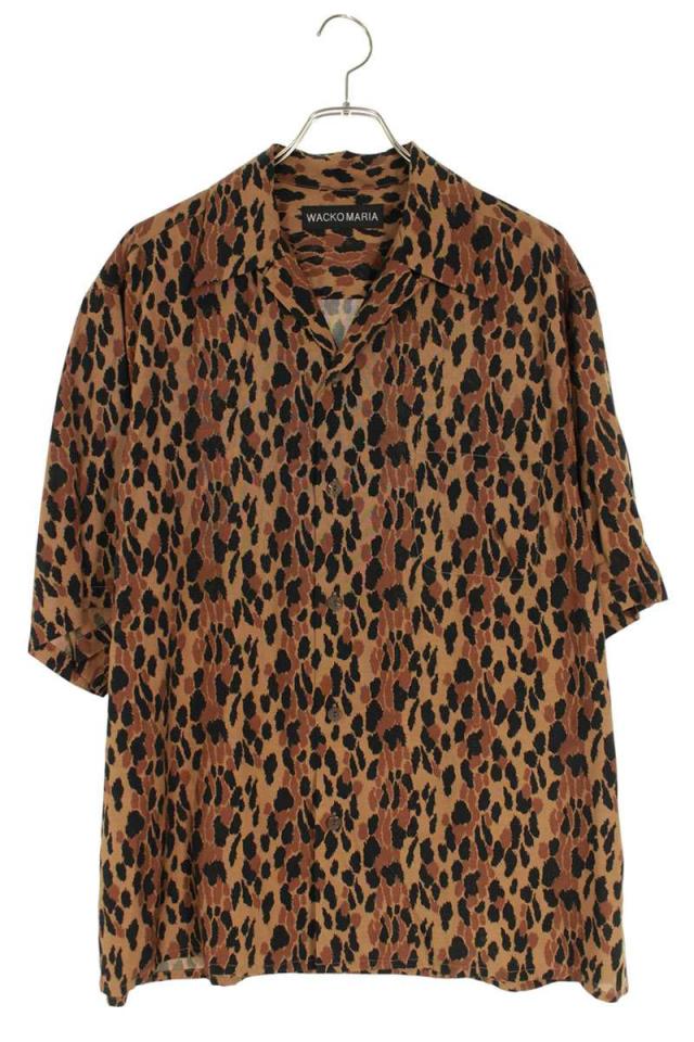 ワコマリア サイズ:L レオパード柄半袖シャツ 中古 BS99