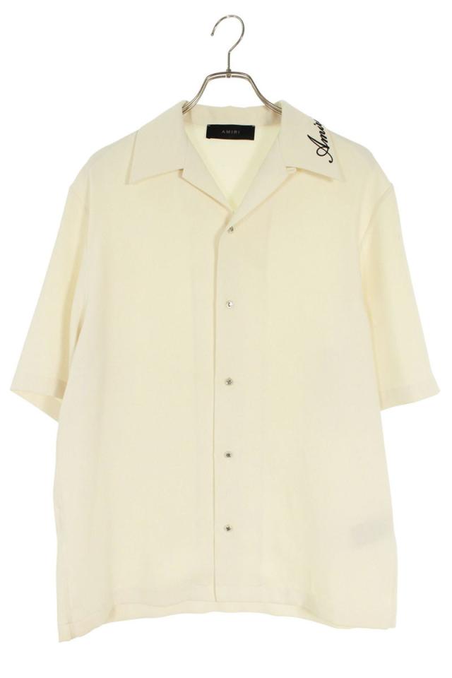 アミリ サイズ:M 襟ロゴ刺繍 オープンカラー半袖シャツ 中古 BS99