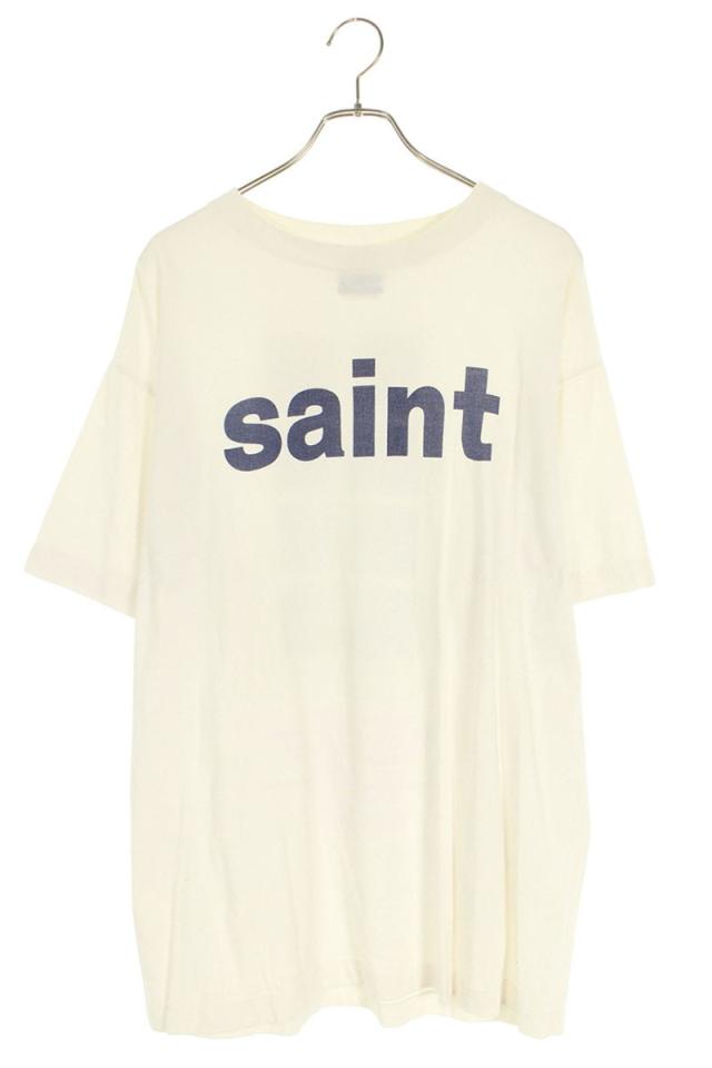 セントマイケル サイズ:XL  SM-S21-0000-001 ロゴプリントTシャツ 中古 SB01