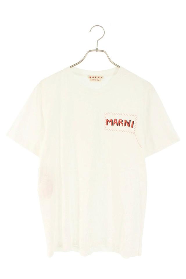 マルニ サイズ:46  24SS  HUMU0198XO パッチワークロゴプリントTシャツ 中古 BS99