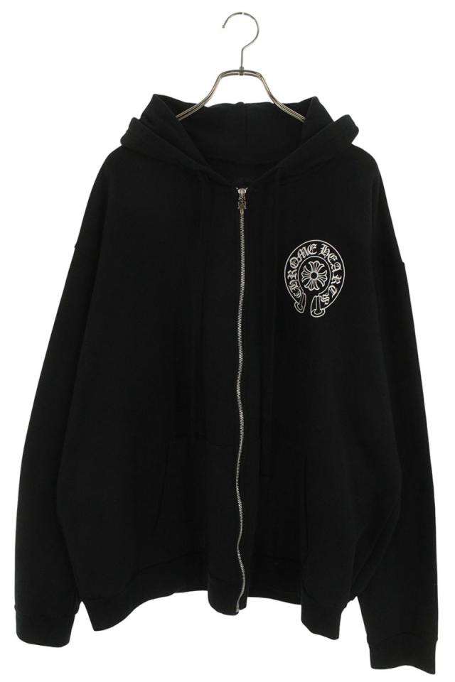 クロムハーツ サイズ:XXL  SWTSHRT HD ZIP LTD ジップパーカー 東京限定バックホースシュープリントジップアップパーカー 中古 SJ02