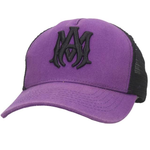 アミリ サイズ:56-62cm  MA TRUCKER HAT MA刺繍 メッシュ トラッカーキャップ 中古 SB01