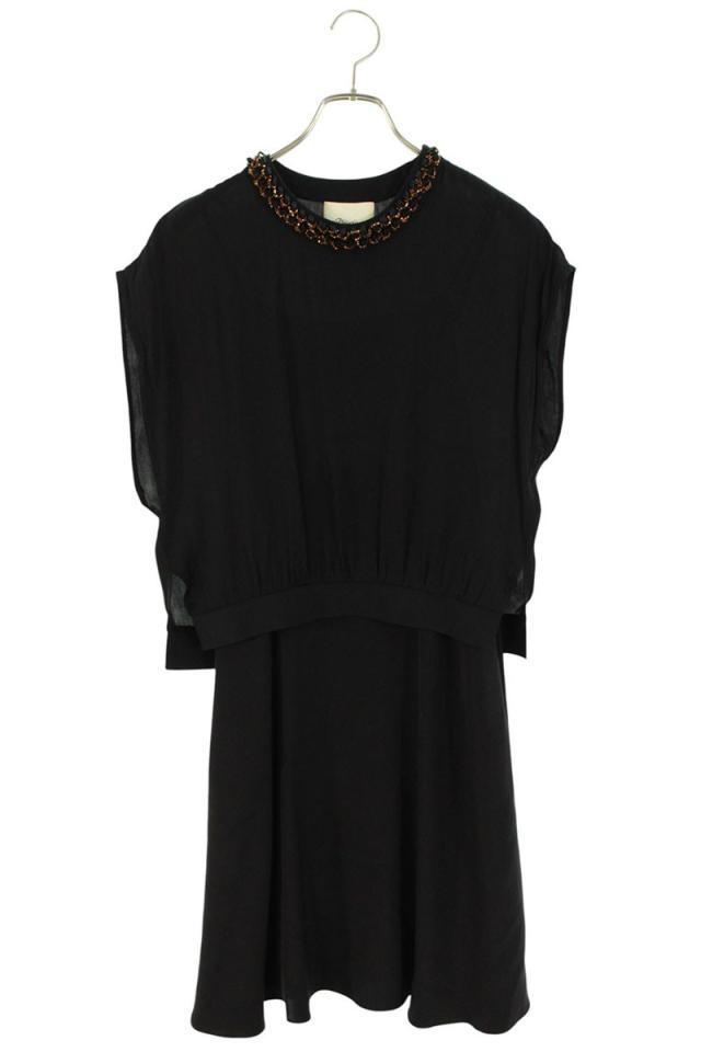 スリーワンフィリップリム サイズ:2  S114-9368LSG_SLIP シルクレイヤードワンピース 中古 BS99