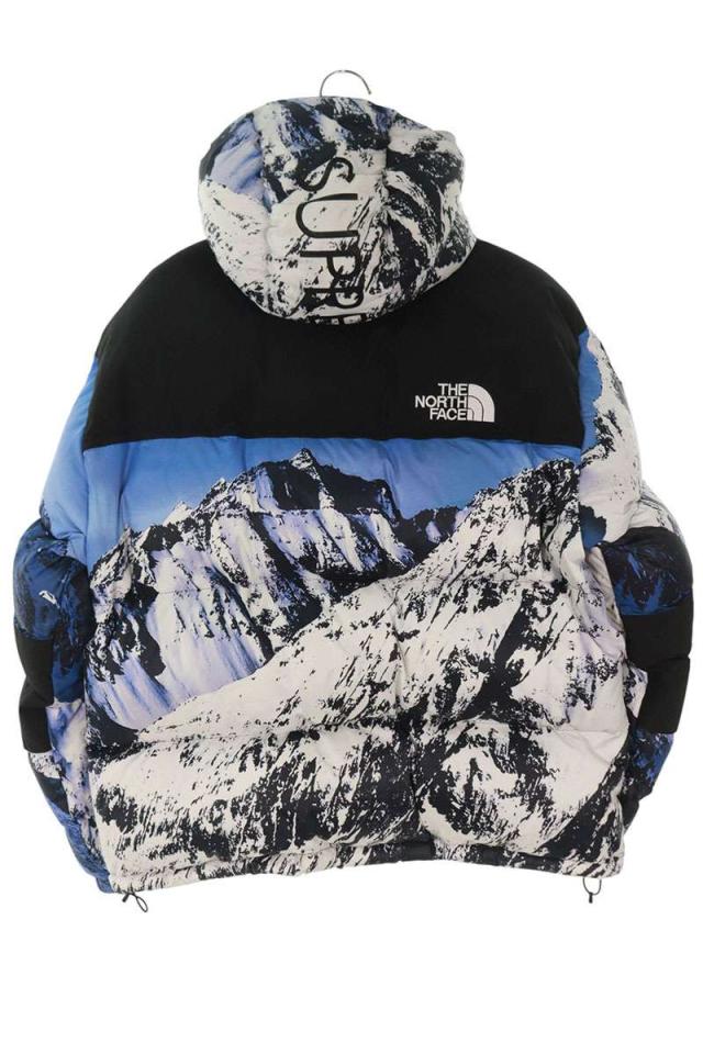 シュプリーム ノースフェイス サイズ:M 17AW The North Face Mountain Baltoro Jacket 総柄バルトロダウンジャケット 中古 OM10