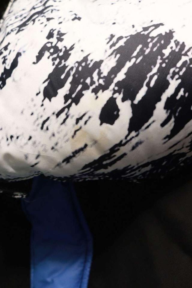 シュプリーム ノースフェイス サイズ:M 17AW The North Face Mountain Baltoro Jacket 総柄バルトロダウンジャケット 中古 OM10