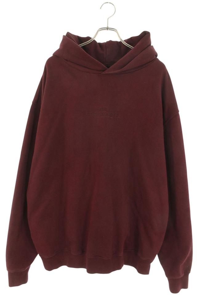 メゾンマルジェラ サイズ:L  22AW  S50GU0197 反転ロゴ刺繍プルオーバーパーカー 中古 SB01