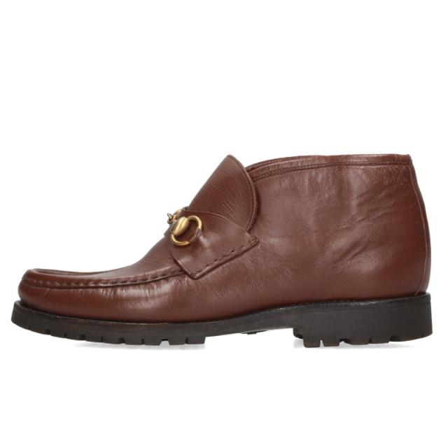 グッチ サイズ:6　1/2D  0067 114 ホースビットアンクルシューズ 中古 BS99