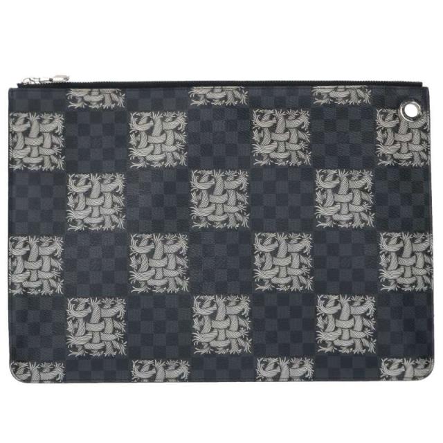 ルイヴィトン  ネメス サイズ:GM  N61232 ポシェット・ジュールGM ダミエグラフィット ネメスダミエクリストファークラッチバッグ 中古 BS99