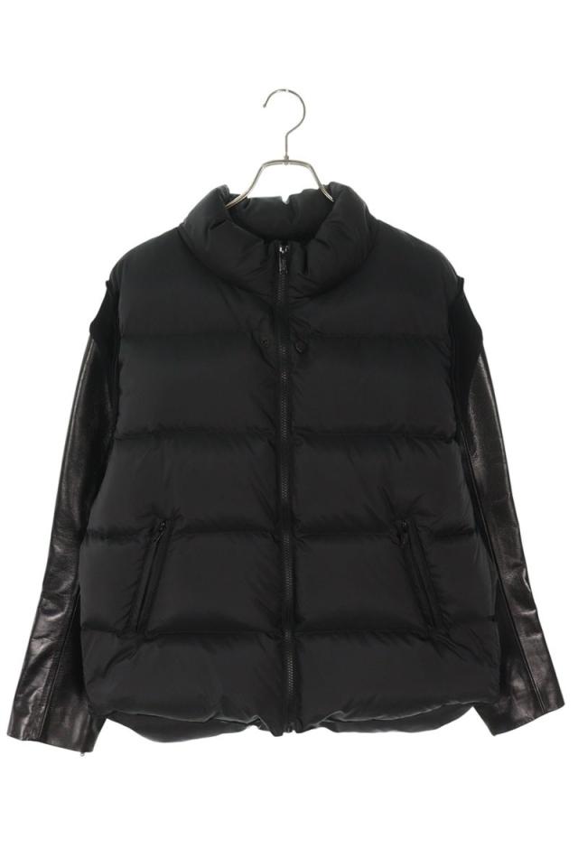 アンダーカバー サイズ:3  UC2D9206-1 レザースリーブダウンジャケット 中古 BS99