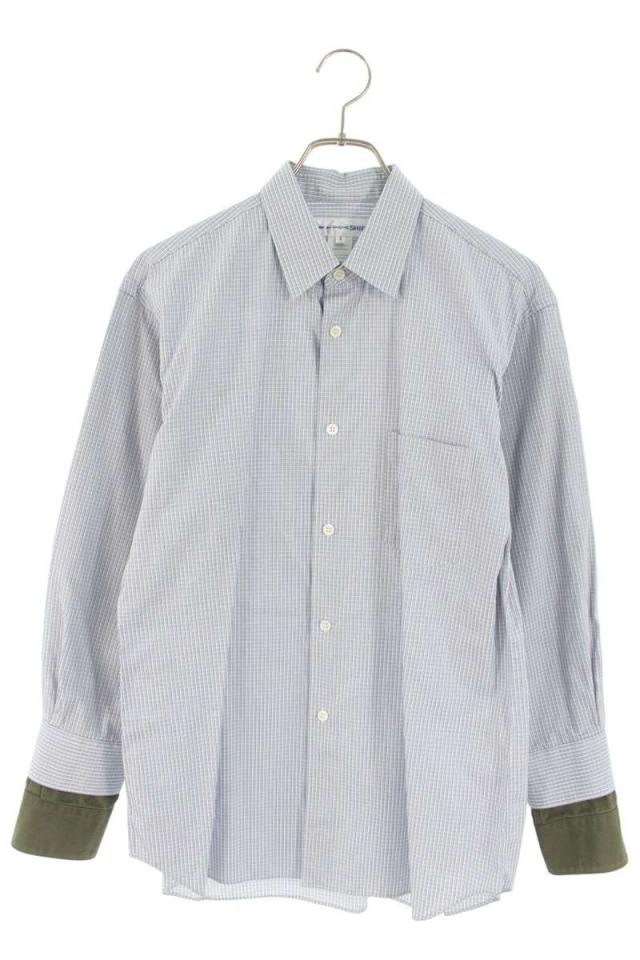 コムデギャルソンシャツ サイズ:S  S25009 チェックレイヤード長袖シャツ 中古 BS99