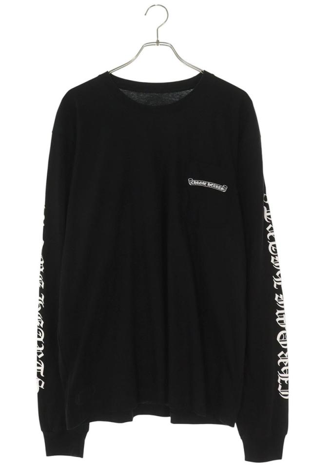 クロムハーツ サイズ:XL  CH L S  1 バックラベルロゴプリント長袖カットソー 中古 SJ02