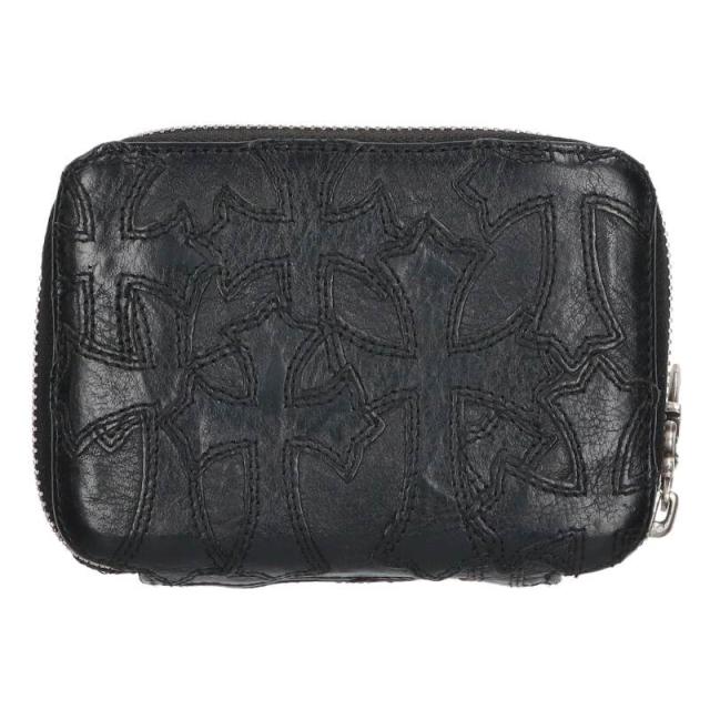 クロムハーツ   BANK ROBBER バンクローバー セメタリークロスパッチラウンドジップ財布 中古 SS13
