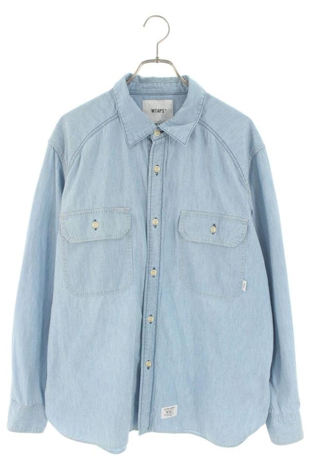 ダブルタップス サイズ:3  242WVDT-SHM02 シャンブレー長袖シャツ 中古 BS99