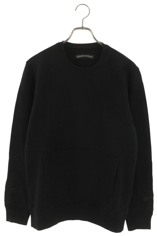 クロムハーツ サイズ:SM（JVP) 袖クロスパッチスウェット 中古 SS07