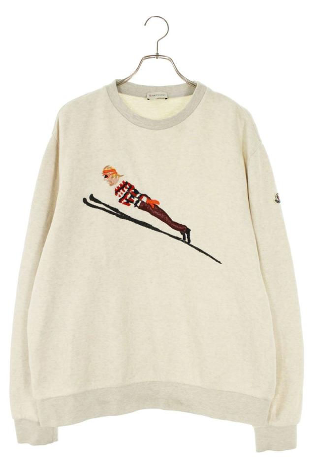 モンクレール サイズ:XXXL  MAGLIA GIROCOLLO スキー刺繍スウェット 中古 BS99