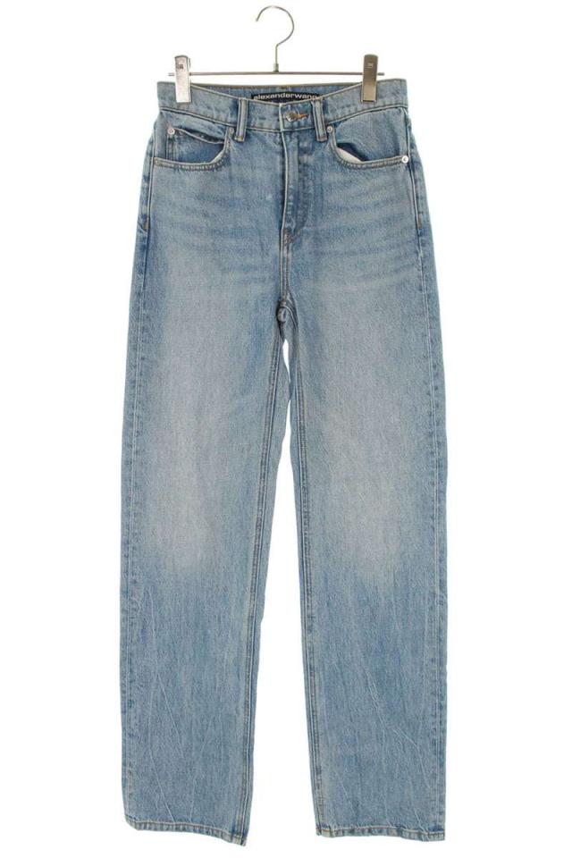 アレキサンダーワン サイズ:24  4DC1254580 エンボスロゴデニムパンツ 中古 BS99