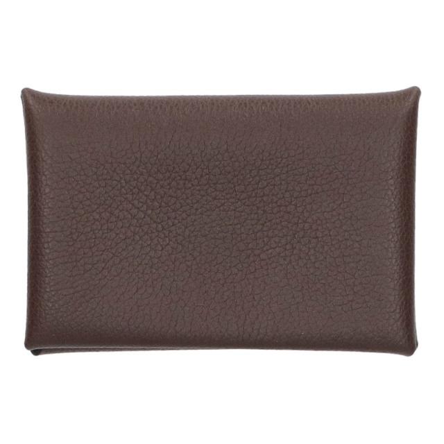 エルメス   カルヴィ W刻印 シェーブル SV金具レザーケース 中古 NO05