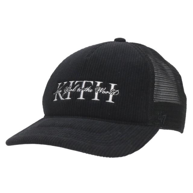 キス  フォーティ サイズ:XL  25SS  Fitted Trucker Hat コーデュロイロゴ刺繍トラッカーキャップ 中古 BS99