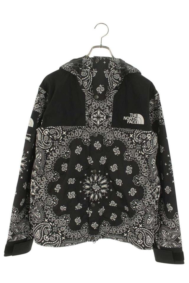 シュプリーム  ノースフェイス サイズ:M  14AW  Bandana Mountain Parka ペイズリーバンダナ柄マウンテンパーカーブルゾン 中古 OM10