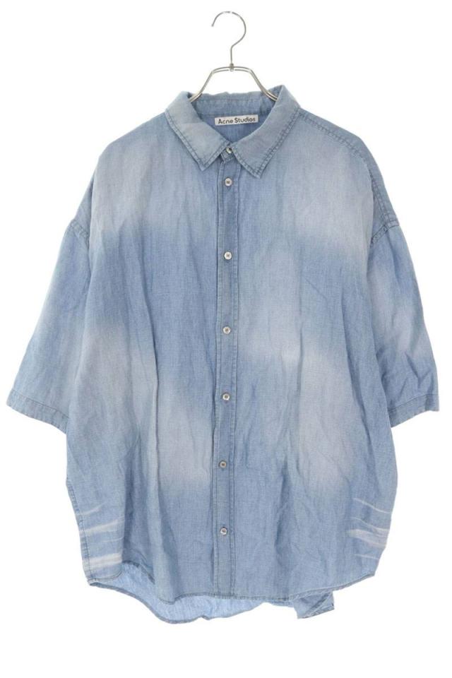 アクネストゥディオズ サイズ:48  FN-MN-SHIR000855 バックロゴオーバーサイズ半袖シャツ 中古 SB01