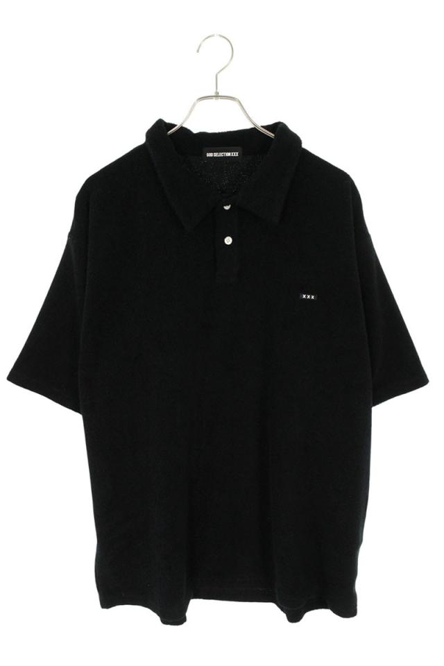 ゴッドセレクショントリプルエックス サイズ:XL ロゴ刺繍パイル地半袖ポロシャツ 中古 BS99