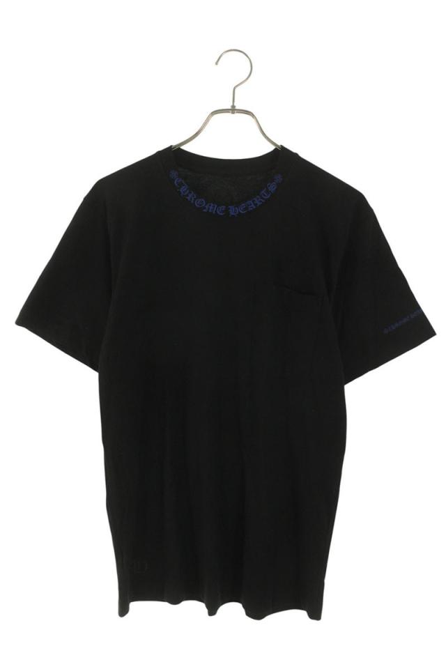 クロムハーツ サイズ:M  CH T-SHRT 1 ネックロゴプリントTシャツ 中古 SS07