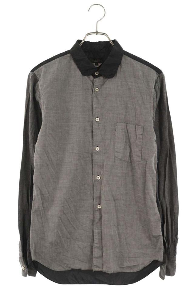 コムデギャルソンオムプリュス サイズ:S  14SS  PM-B007 AD2013生地切替長袖シャツ 中古 BS99