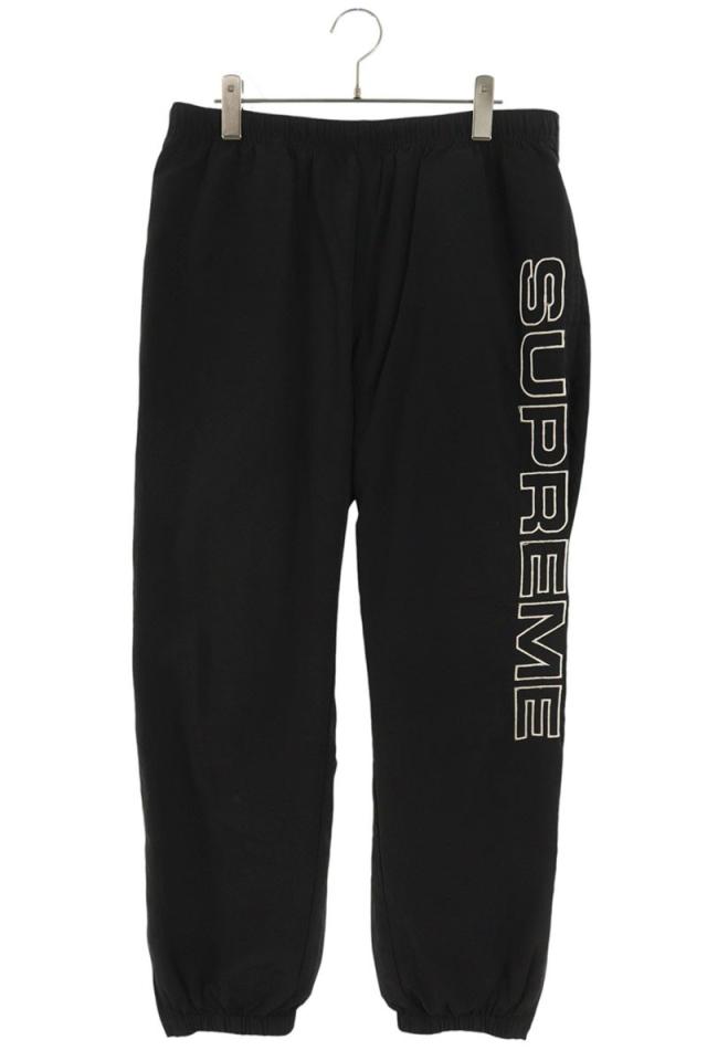 シュプリーム サイズ:M  Ripstop Track Pant ロゴ刺繍ナイロントラックロングパンツ 中古 BS99